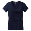 i'm dreaming of a white christmas but if the white runs out i'll drin Women's V-Neck T-Shirt