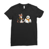 the owl and the weasel Ladies Fitted T-Shirt