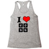 i love code Racerback Tank