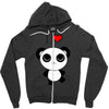 i love panda Zipper Hoodie