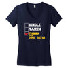 single taken trainin to go super saiyan Women's V-Neck T-Shirt