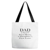 dad a sons first hero Tote Bags