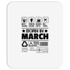 Born In March Mousepad
