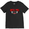 bite me halloween vampire teeth V-Neck Tee