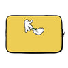 hands rolling, ideal gift or birthday present. Laptop sleeve