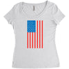 american flag Women's Triblend Scoop T-shirt