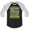 Legends Are Born In December, Born In December 3/4 Sleeve Shirt