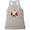 funny flashing naked nude christmas santa claus Racerback Tank