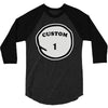 personalized custom 3/4 Sleeve Shirt