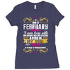 i am a february women Ladies Fitted T-Shirt