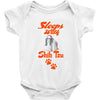 Sleeps With Shih Tzu Baby Onesie