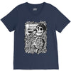 boombox skull V-Neck Tee