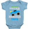 monster truck shirt for boys toddlers Baby Onesie