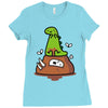 poosaurus Ladies Fitted T-Shirt