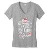 Tough She Be But Little She Is Fierce Women's V-Neck T-Shirt