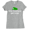 little brothers get luigi Ladies Fitted T-Shirt