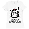 viva la evolucion Ladies Fitted T-Shirt