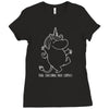 moomin real unicorns Ladies Fitted T-Shirt