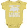 save the chubby unicorns Baby Onesie