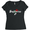 sagittarius zodiac rose Women's Triblend Scoop T-shirt