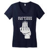 read between the lines Women's V-Neck T-Shirt