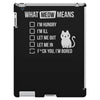meow meaning iPad 3 and 4 Case