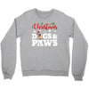 christmas dogs and paws Crewneck Sweatshirt