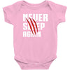 Never Sleep Again Baby Bodysuit