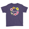 Floral Baby Name Youth Tee