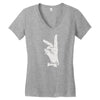 bunny sign Women's V-Neck T-Shirt