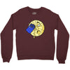 time travel to the moon Crewneck Sweatshirt