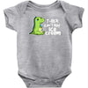 sad t rex Baby Bodysuit