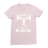who loves running1 Ladies Fitted T-Shirt