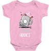 coffee addict Baby Bodysuit