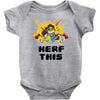 gamer gremlin stole pog Baby Onesie