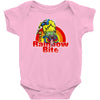 rainbow bite Baby Onesie