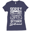 This Guy Is Taken By A Super Sexy October Girlfriend Ladies Fitted T-Shirt
