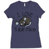 love tube mice Ladies Fitted T-Shirt