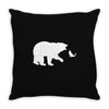 Bear Fishing Throw Pillow
