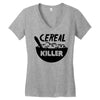 cereal killer Women's V-Neck T-Shirt