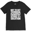 alcohol is a solution funny t shirt geek science alcohol shirt party b V-Neck Tee