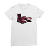 red doc marten skinhead boots, ideal birthday present or gift Ladies Fitted T-Shirt