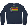 lightsaber rainbow Crewneck Sweatshirt