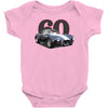 1960 ac cobra, `classic car ideal birthday gift present. Baby Bodysuit