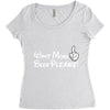 Want More Beer Please Women's Triblend Scoop T-shirt