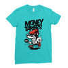 money takers Ladies Fitted T-Shirt