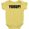 yuup humour Baby Onesie