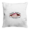 September Peeking Out Asian Baby Girl Throw Pillow