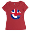 mod union jack, ideal gift, birthday present Women's Triblend Scoop T-shirt