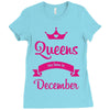 queens are born in december Ladies Fitted T-Shirt